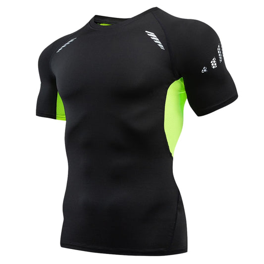 Athletic Workout Shirts for Men, Mens Summer Leisure Sports T Shirt Fashion Lapel 3D Gradient Short Sleeved round Neck T Shirt Men Compression Shirt Men, Mens Shirts Green XXL
