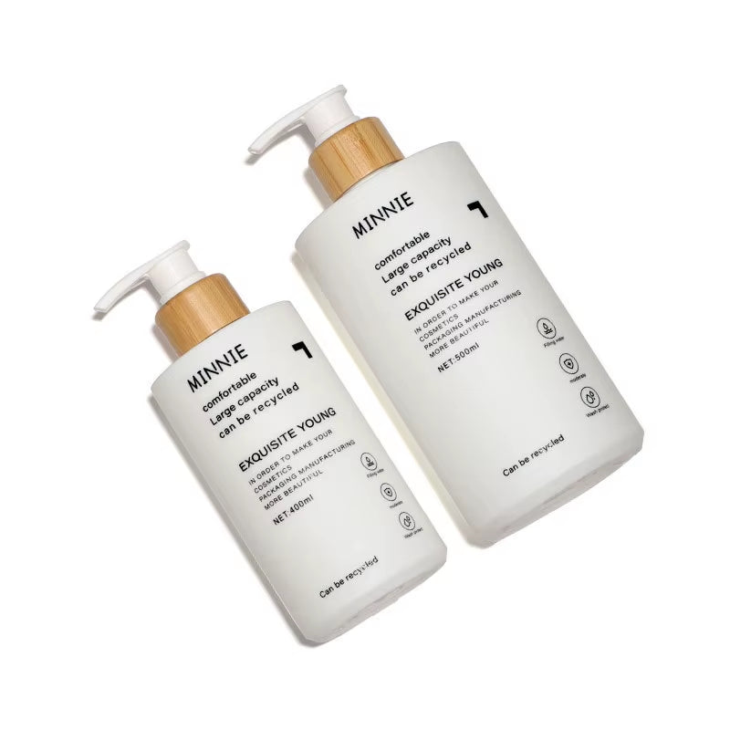 Cosmetics Bottle 500Ml Lotion Plastic Press Bottle Cosmetics Premium Body Lotion Shampoo Body Wash Bottle