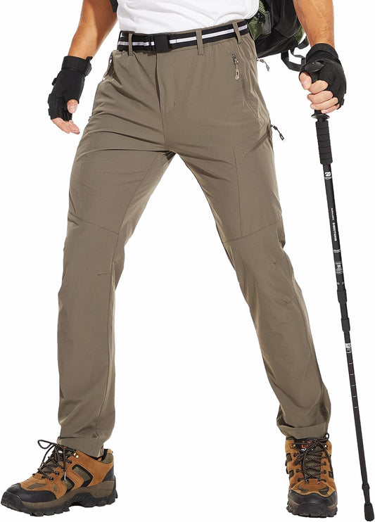 Hiking Pants Men Lightweight Mens Travel Pants Stretchy Work Pants for Men Quick Dry Fishing Pants Outdoor