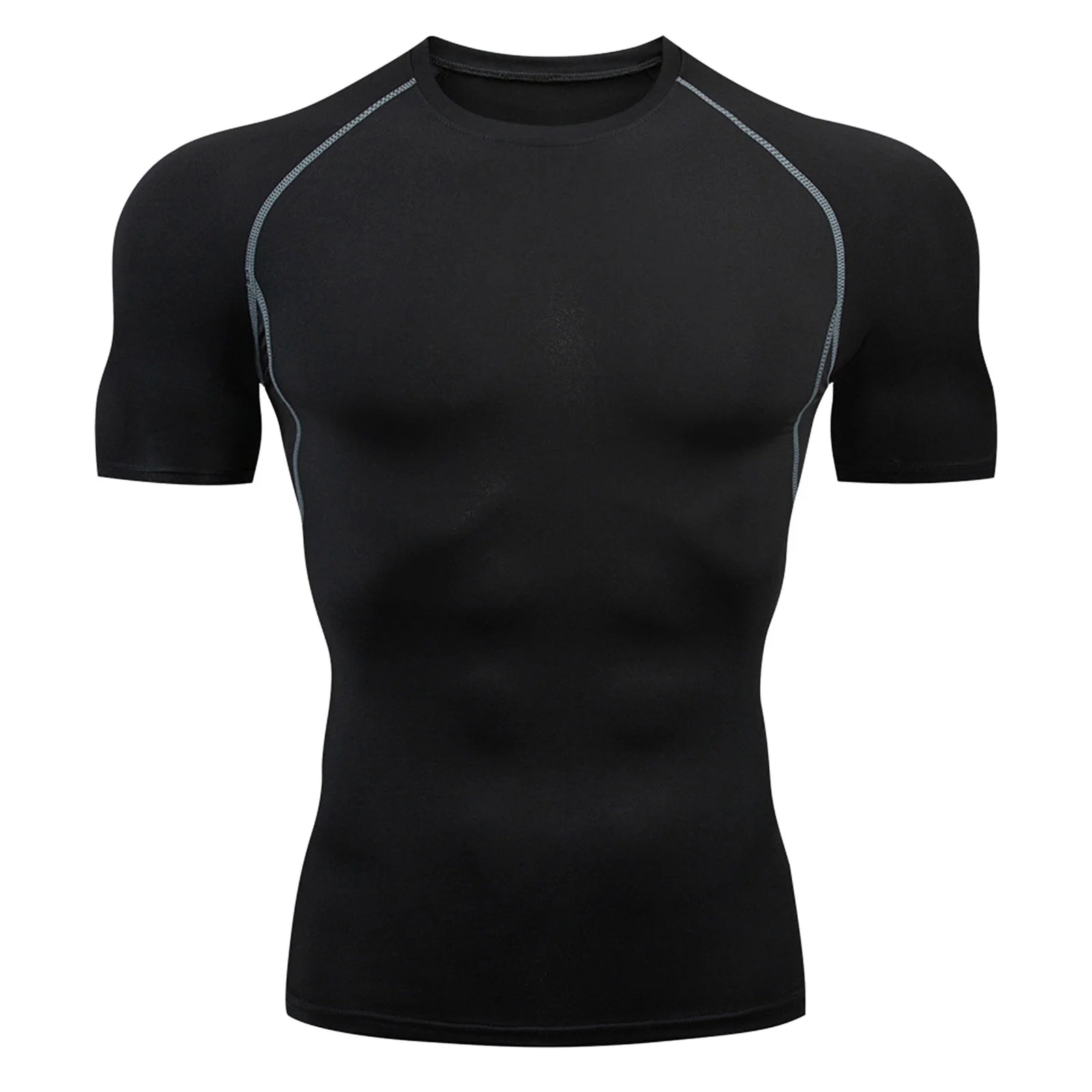 Athletic Workout Shirts for Men, Mens Summer Leisure Sports T Shirt Fashion Lapel 3D Gradient Short Sleeved round Neck T Shirt Men Compression Shirt Men, Mens Shirts Dark Gray XXL