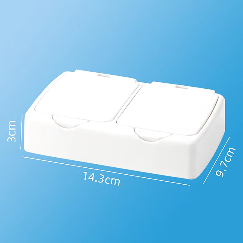 Kawaii Cartoon Desk Organizer Box Button Cosmetics Storage Box with Lid Mini Jewelry Organizer Cosmetics Makeup Container