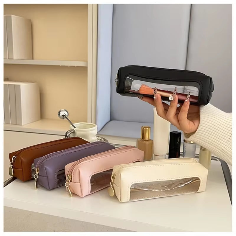 Cosmetic Bag Makeup Brush Storage Bag Portable Travel Wash Toiletries Organizer PVC Portable Small Beauty Case Wash Bag Pouch
