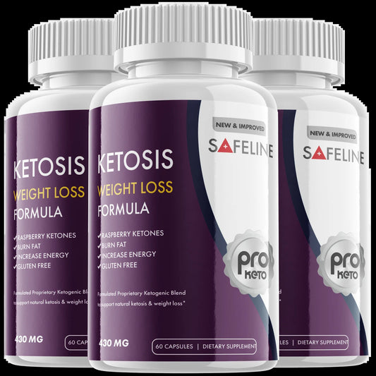 Safeline Keto Pills Ketogenic Supplement for Men and Women (3 Pack)