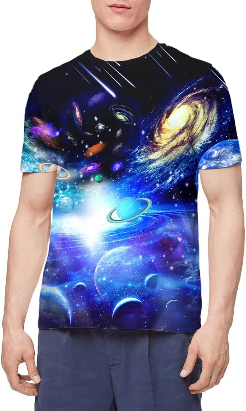 Unisex Stylish 3D Printed Shirts Short Sleeve Graphic T-Shirts Tops Tees for Men and Women