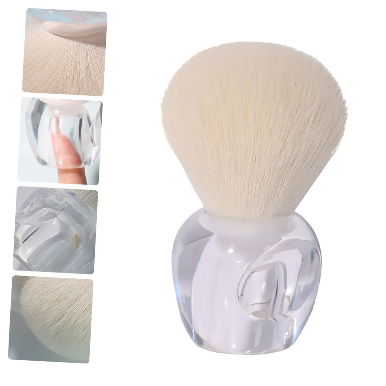 Loose Powder Brush for Women Fluffy Synthetic Hair Blush Brush for Blending Setting Makeup for Daily Use Travel Great for Valentine Day Mother Day