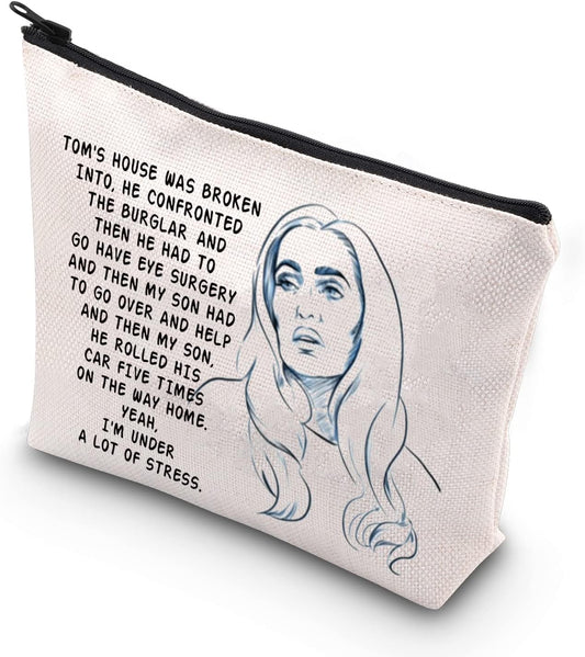 TOM'S HOUSE Women'S Reality TV Show Lover Gift Zipper Pouch Makeup Bag