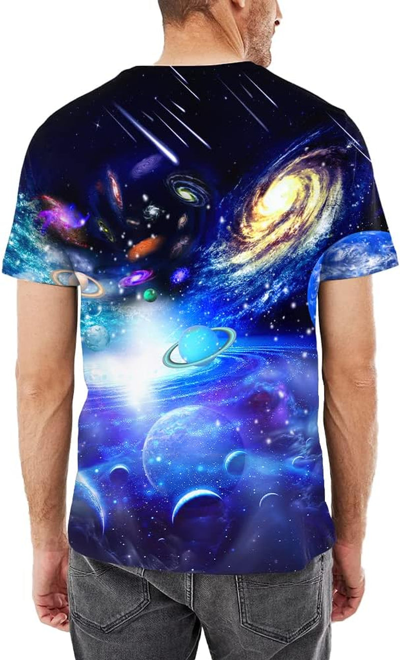 Unisex Stylish 3D Printed Shirts Short Sleeve Graphic T-Shirts Tops Tees for Men and Women