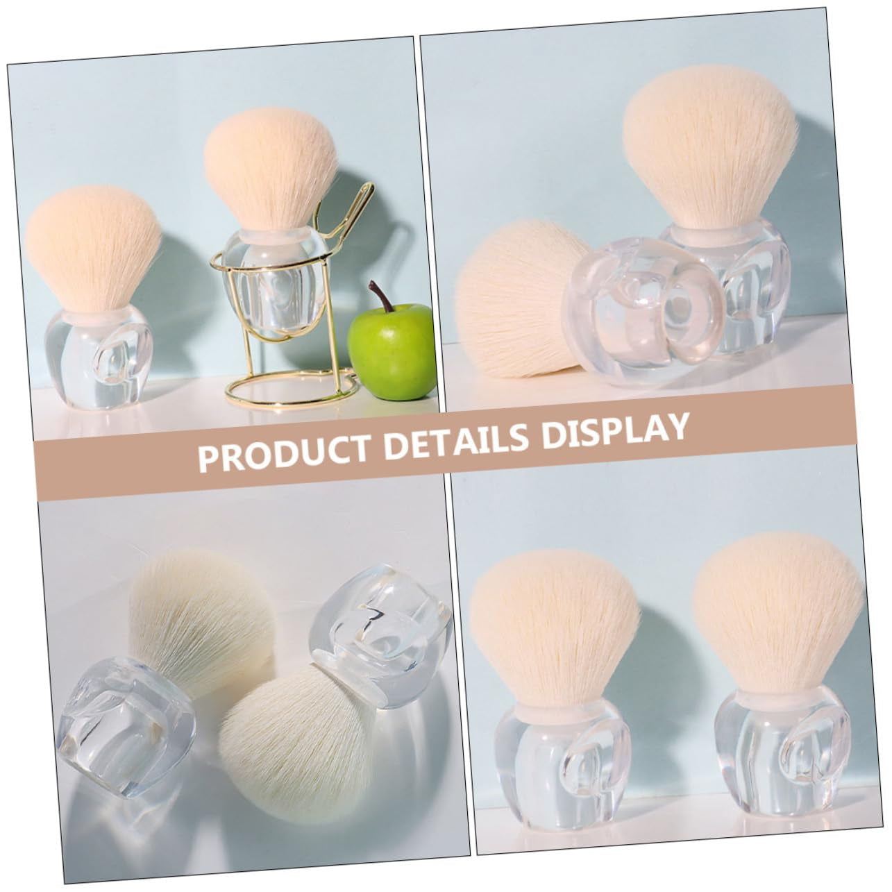Loose Powder Brush for Women Fluffy Synthetic Hair Blush Brush for Blending Setting Makeup for Daily Use Travel Great for Valentine Day Mother Day