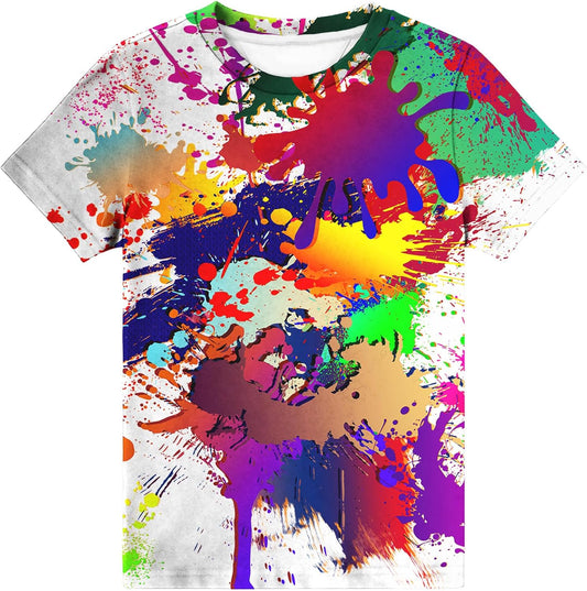 Boys Girls Shirts Graphic T-Shirts Kids 3D T-Shirts Youth Novelty Casual Short Sleeve Tops Tees for 6-16 Years