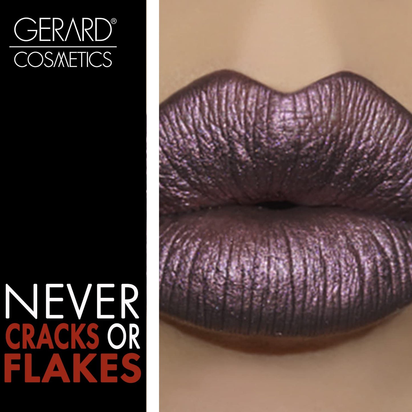 Metal Matte Liquid Lipstick Underworld, Grey Purple Lipstick with Matte Metal Finish, Long Lasting Lipstick with Hydrating Ingredients, Super Pigmented Opaque Lip Color