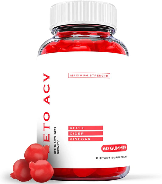 (1 Pack) Keto ACV Gummies - Supplement for Weight Loss - Energy & Focus Boosting Dietary Supplements for Weight Management & Metabolism - Fat Burn - 60 Gummies