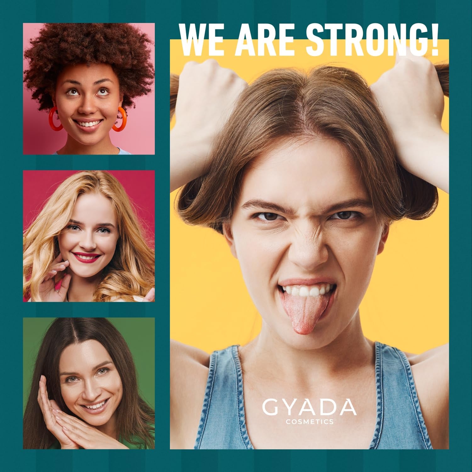 GYADA Strengthening and Repairing Hair Gel with Spirulina - Defines Curly Hair & Straight Hair - Prevents Breakage and Dehydration - Vegan & Green Formula - Cruelty Free - 5.07 Fl Oz