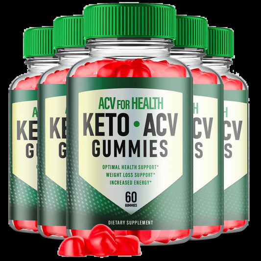 (5 Pack) ACV for Health Keto ACV Gummies - Energy & Focus Boosting Dietary Supplements for Weight Management & Metabolism - Fat Burn - 300 Gummies