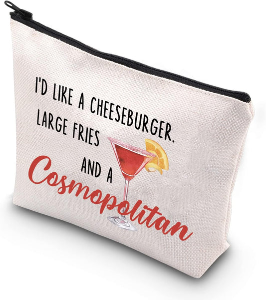 TV Show Fan Cosmetic Makeup Bag TV Show Inspired Gift Cocktail Gift for Women Girls (Cosmopolitan)