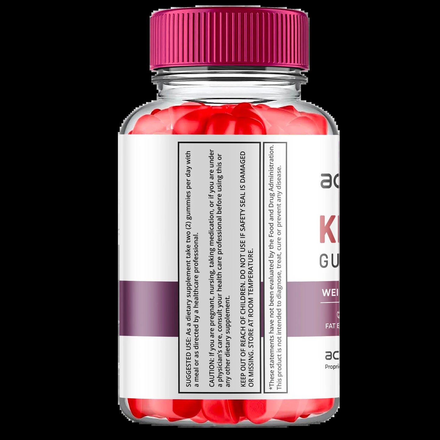 (2 Pack) Ace Keto ACV Gummies - Energy & Focus Boosting Dietary Supplements for Weight Management & Metabolism - Fat Burn - 120 Gummies
