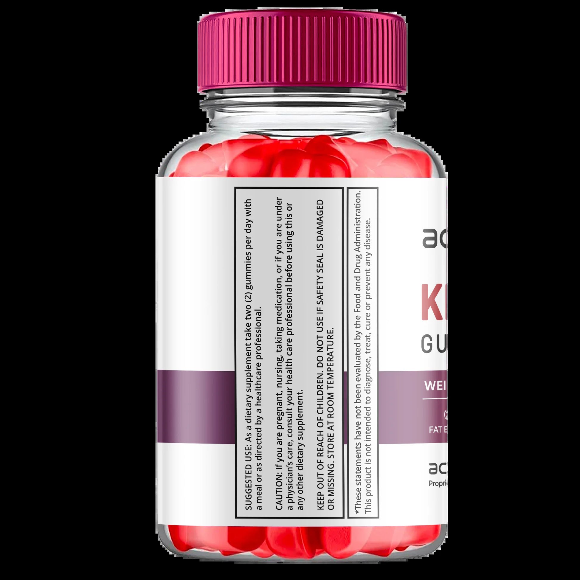 (2 Pack) Ace Keto ACV Gummies - Energy & Focus Boosting Dietary Supplements for Weight Management & Metabolism - Fat Burn - 120 Gummies