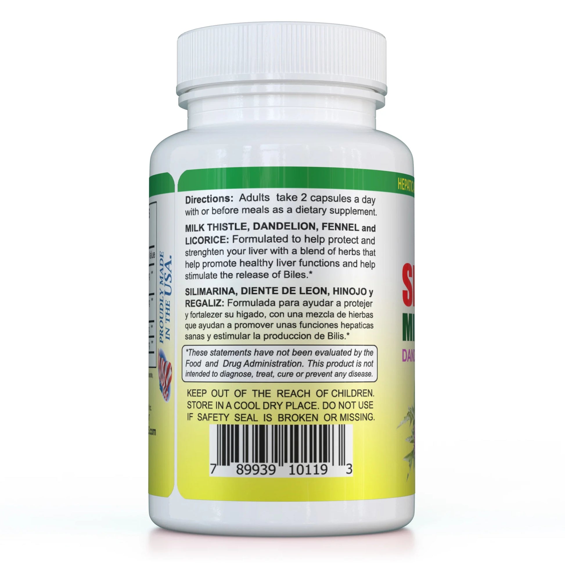 Milk Thistle Complex, 120 Capsules I Silimarina, Dandelion, Fennel, Licorice, Liver Health, Dietary Supplements I Natural Remedy for Liver Health