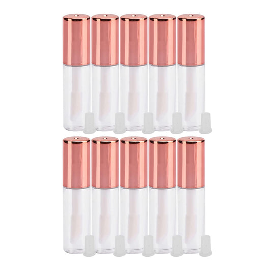 10Pcs Empty Lip Gloss Tubes Containers , Lip Gloss Tubes , Empty Lip Gloss Tubes , Clear Mini Refillable Lip Balm Bottles and Transfer Pipettes for Lip Samples Travel Split Charging Personally Constructed Makeup