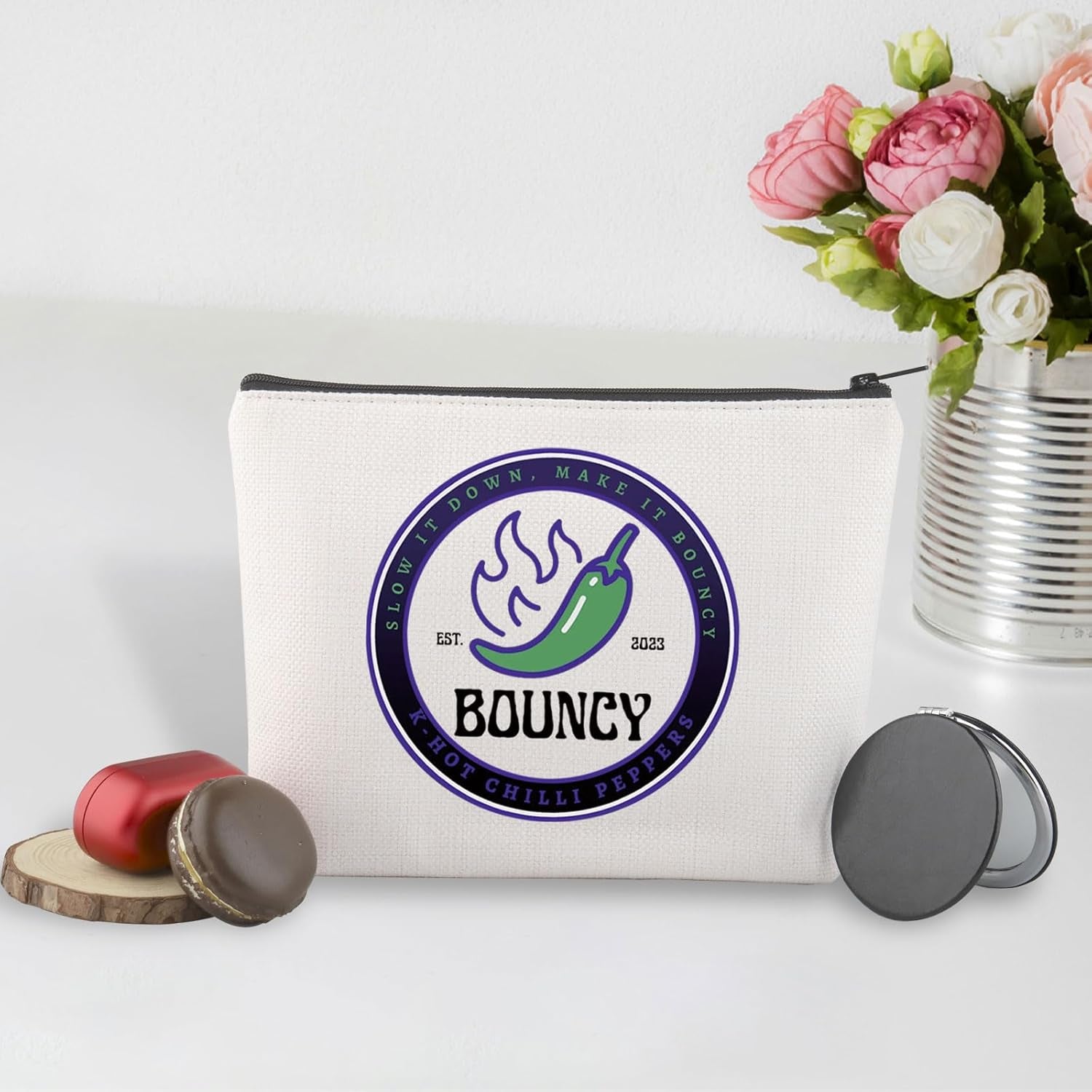 Korean Music Inspired Makeup Bag Trendy Music Lover Gift Korean Boy Band Gift (Boun Bag)