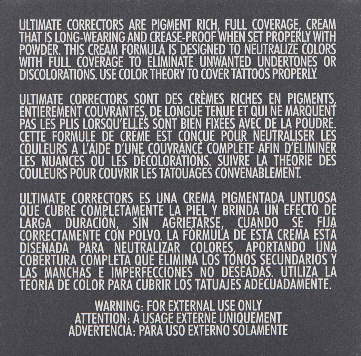 Cinema Secrets Pro Cosmetics Ultimate Corrector
