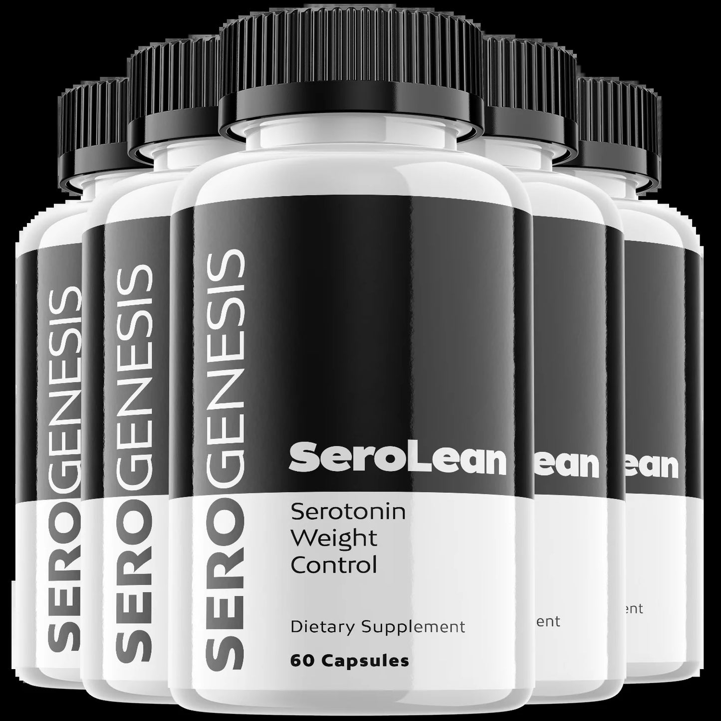 (5 Pack) Serogenesis - Serolean - Keto Weight Loss Formula - Energy & Focus Boosting Dietary Supplements for Weight Management & Metabolism - Advanced Fat Burn Raspberry Ketones Pills - 300 Capsules