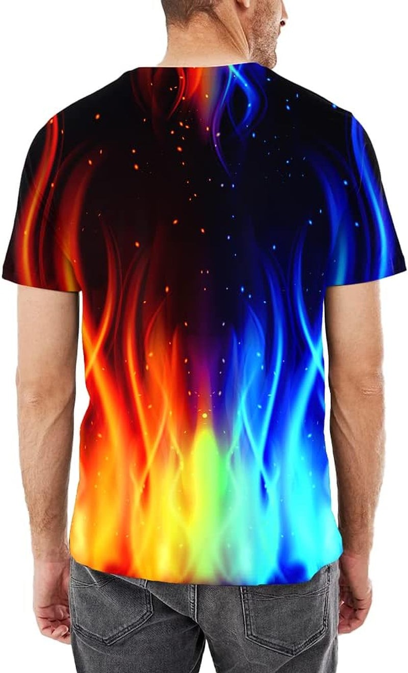 Unisex Stylish 3D Printed Shirts Short Sleeve Graphic T-Shirts Tops Tees for Men and Women