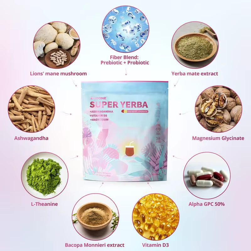 Super Yerba Mate Tea Magic Herbal Supplements for Energy Boost Dietary Fiber Super Yerba Mate Tea