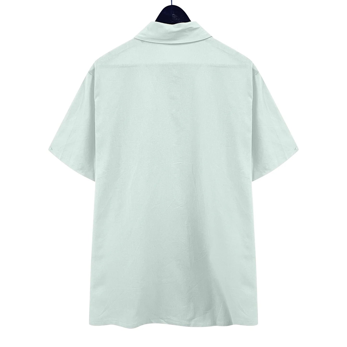 Mens Short Sleeve Classic Shirts Fishing Casual Regular-Fit Button-Up Collared Plaid Double Pocket Dress Shirt Top Tees Blouses Men Short Sleeve Shirts Button up Clearance Beach Wedding Shirt M-5XL