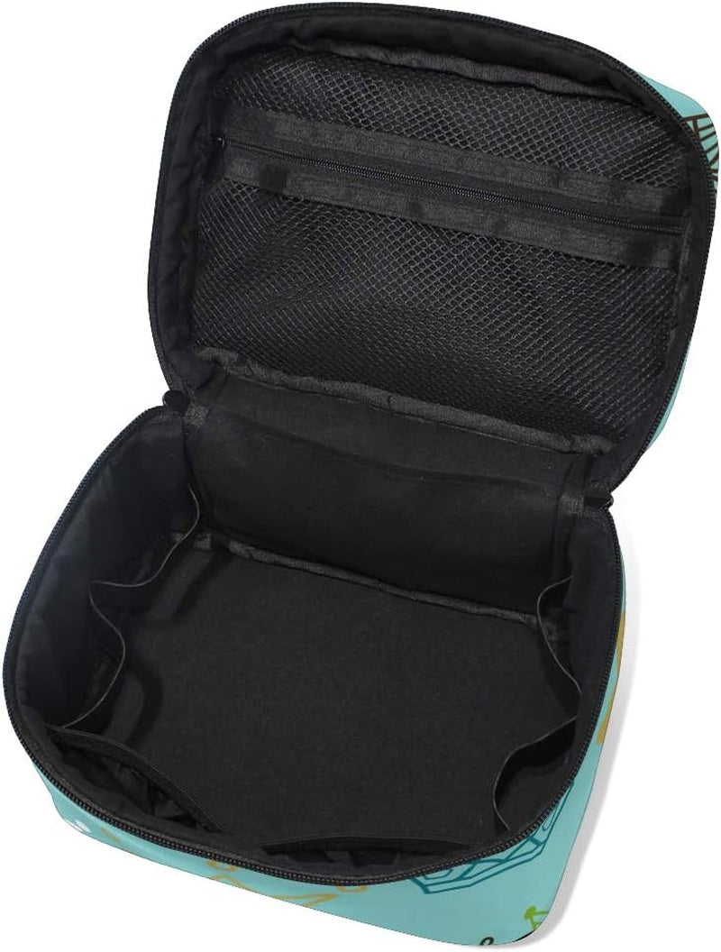 Makeup Train Cases Crowns Travel Cosmetic Bag Portable Artist Storage Bag Organizer for Womens