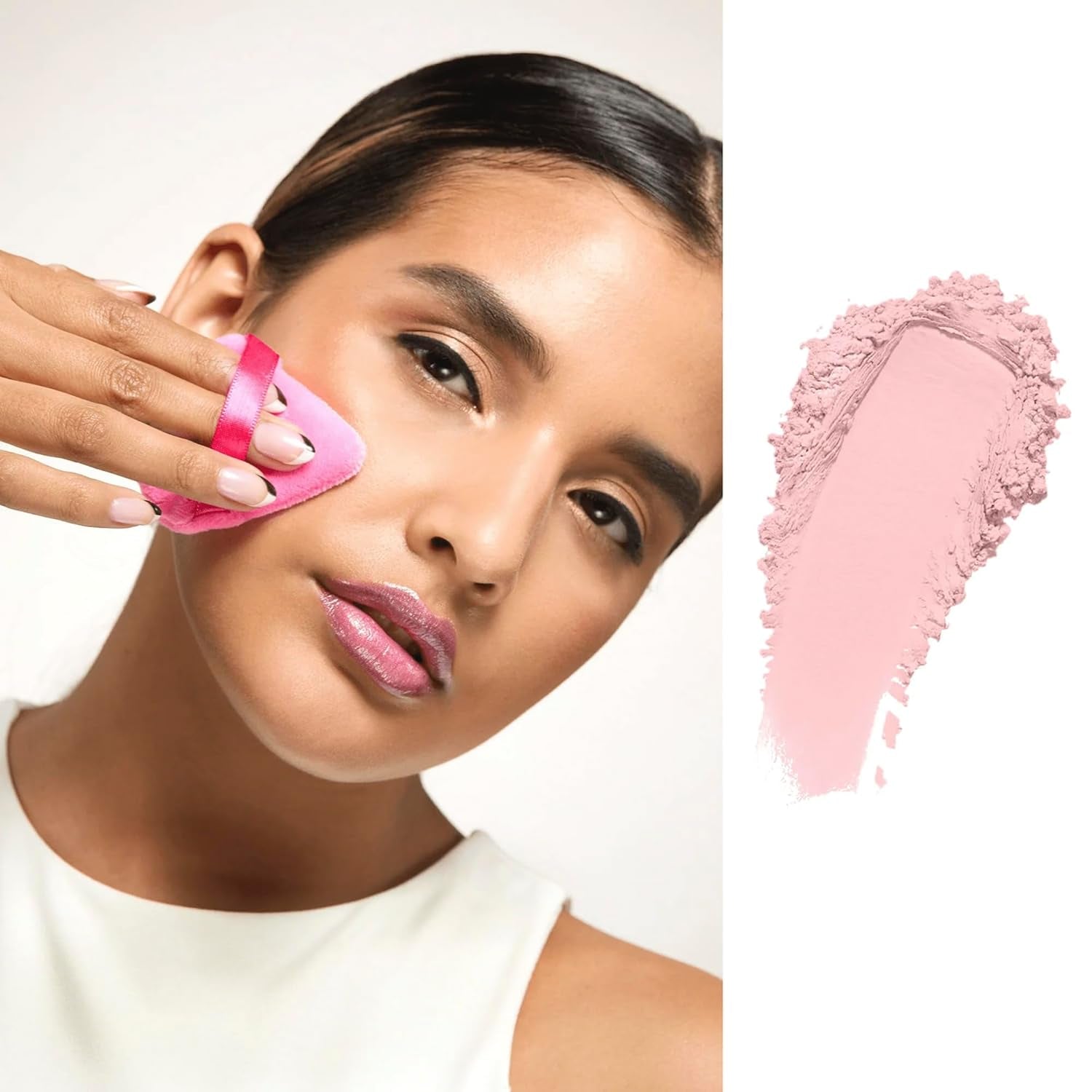 Slay the Bake Blurring Powder by , Soft Matte Pink Setting Powder, Minimizes Fine Lines for Mature Skin, Talc Free, Cruelty Free, Vegan (0.65 Oz)