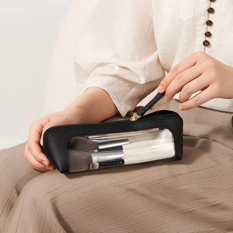 Cosmetic Bag Makeup Brush Storage Bag Portable Travel Wash Toiletries Organizer PVC Portable Small Beauty Case Wash Bag Pouch