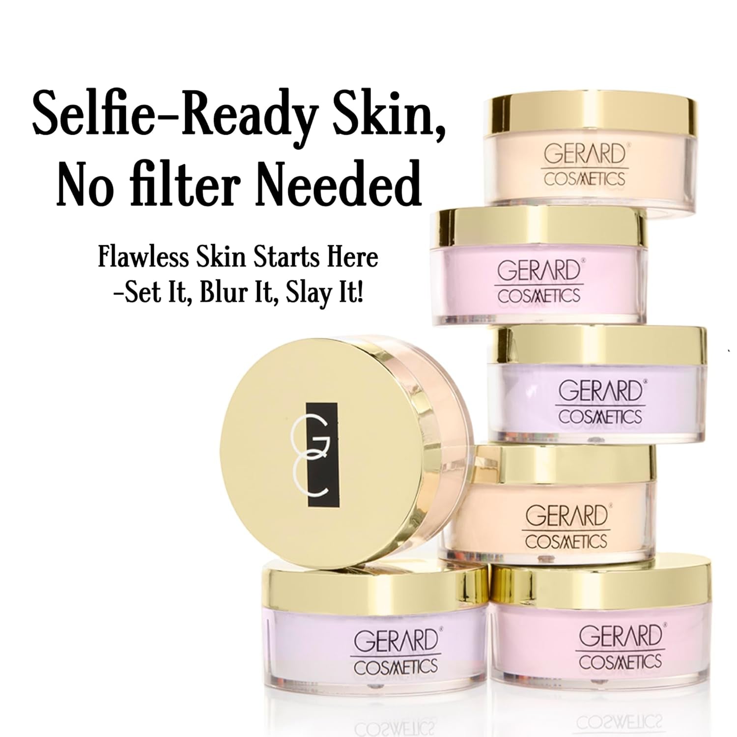 Slay the Bake Blurring Powder by , Soft Matte Pink Setting Powder, Minimizes Fine Lines for Mature Skin, Talc Free, Cruelty Free, Vegan (0.65 Oz)