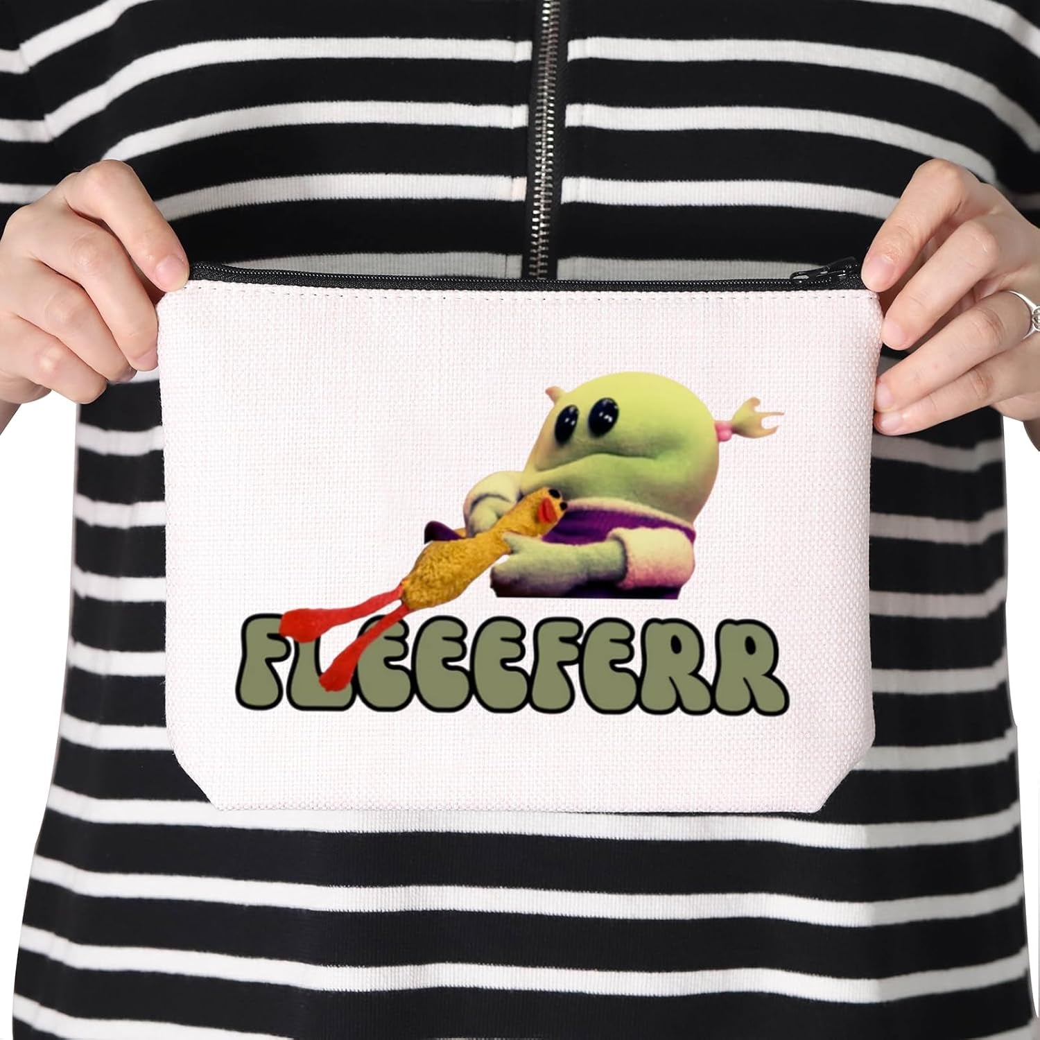 Funny Meme Fleeeferr Makeup Bag - Wonderful Gift for Mom, Sister, Cartoon Princes (Fleeeferr Bag)