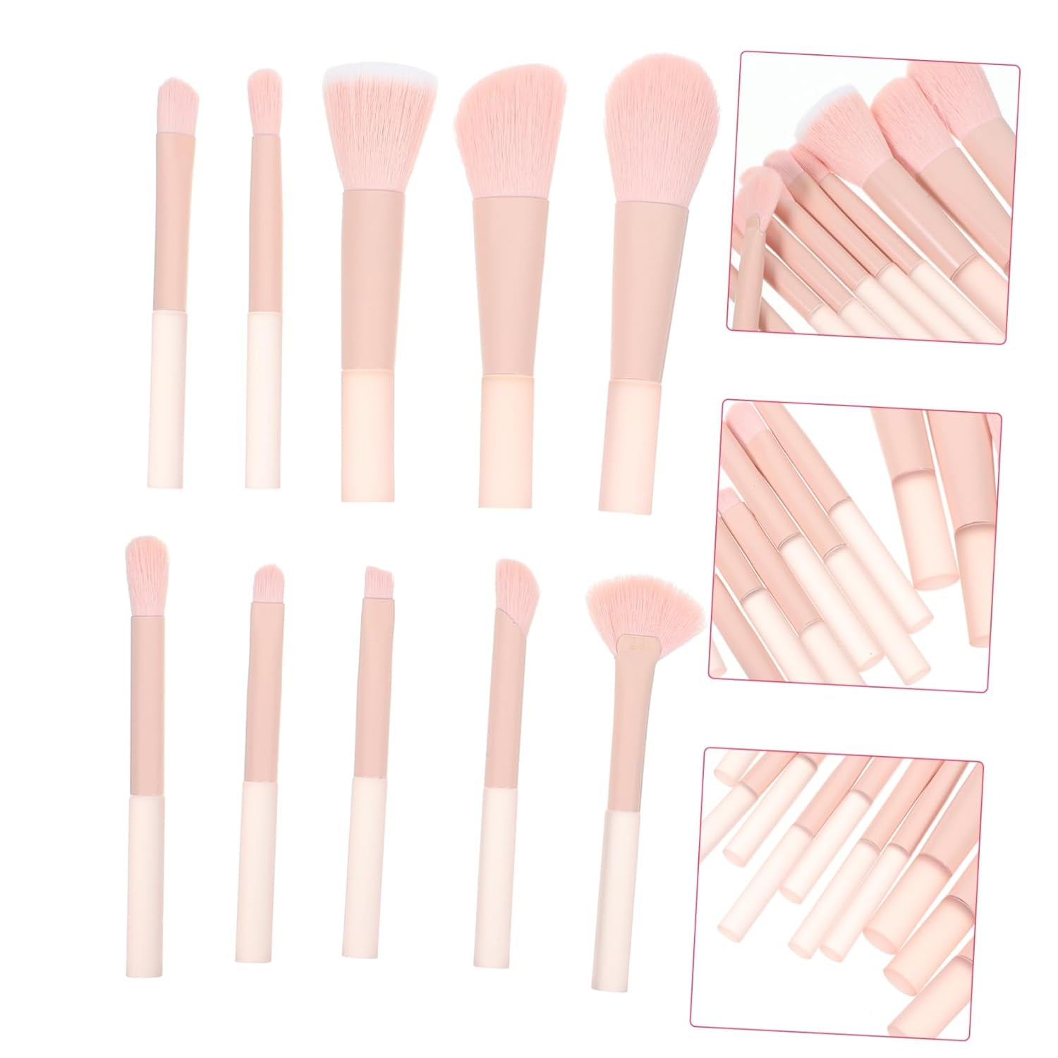 1Set Makeup Blush Brush Kit for Women Travel-Friendly Face Beauty Tools for Blending Powder and Blush Versatile Makeup Brushes for Personal And