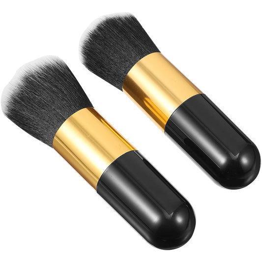2Pcs Makeup Brush Foundation Brush Cosmetics Makeup Powder Foundation Cosmetics Foundation Blush Women Cosmetics Blush Tool