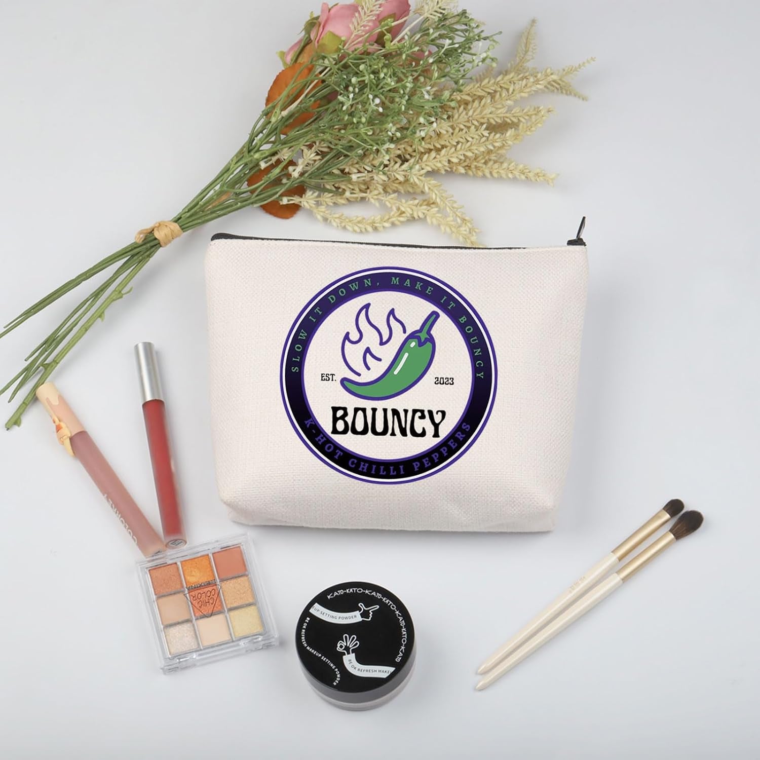 Korean Music Inspired Makeup Bag Trendy Music Lover Gift Korean Boy Band Gift (Boun Bag)