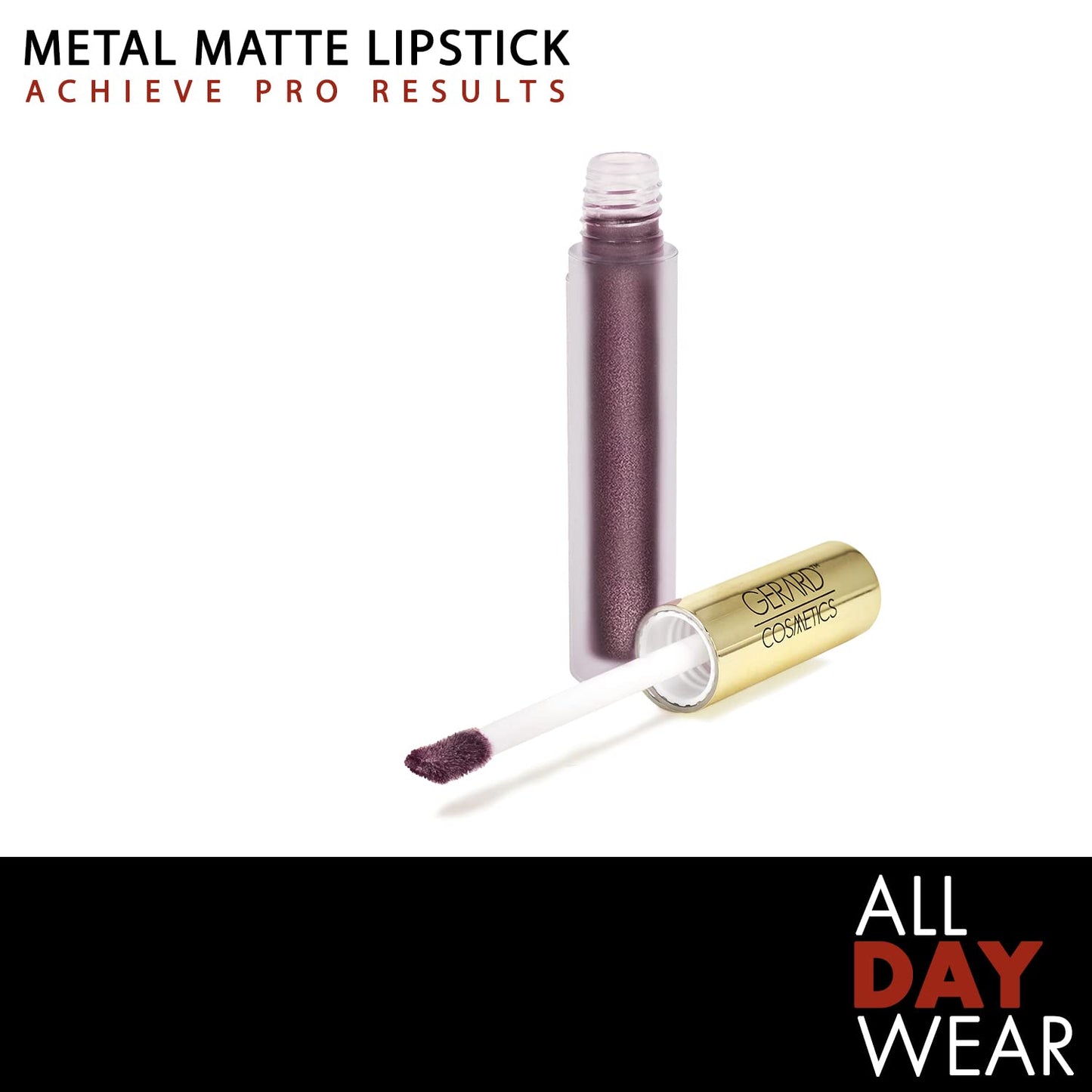 Metal Matte Liquid Lipstick Underworld, Grey Purple Lipstick with Matte Metal Finish, Long Lasting Lipstick with Hydrating Ingredients, Super Pigmented Opaque Lip Color