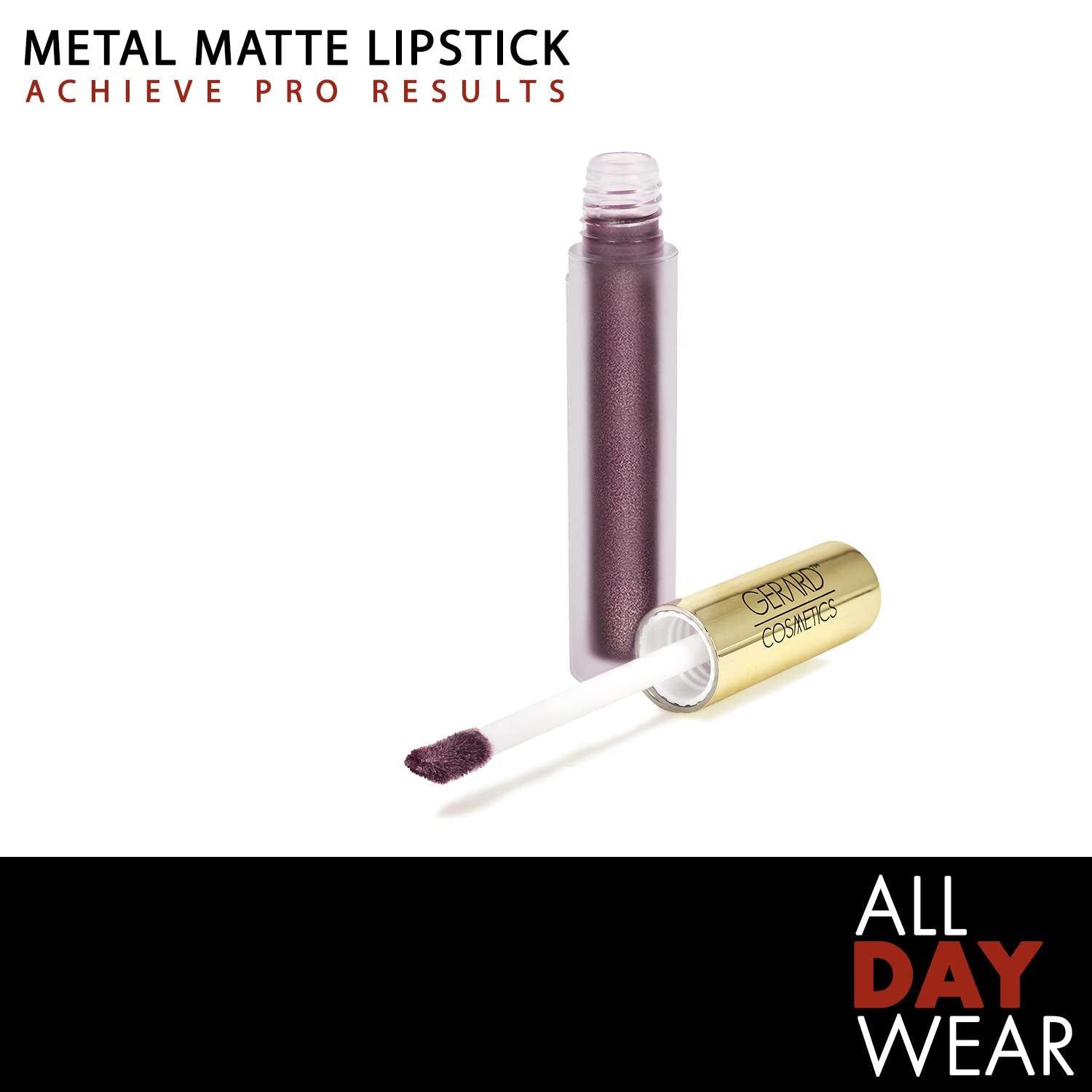 Metal Matte Liquid Lipstick Underworld, Grey Purple Lipstick with Matte Metal Finish, Long Lasting Lipstick with Hydrating Ingredients, Super Pigmented Opaque Lip Color