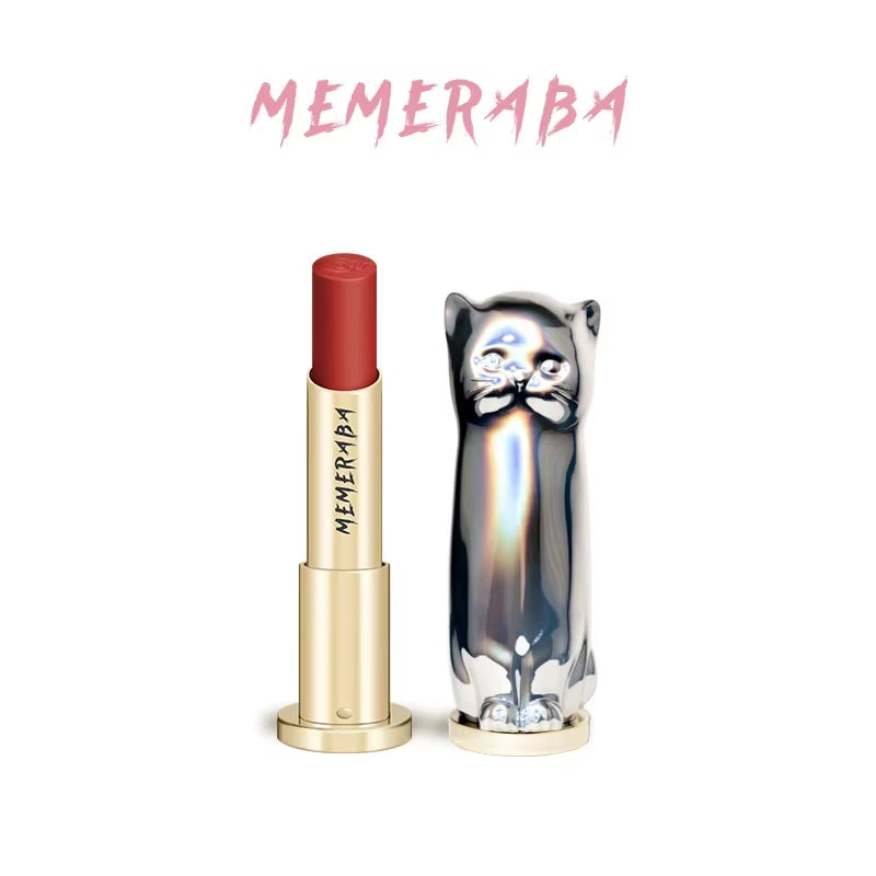 2025 Cute Catmatte Lipstick Long Lastingkorean Cosmetics Lipsticks Nude Makeup Lip Cosmetics Velvet Red Waterproof Lipstick