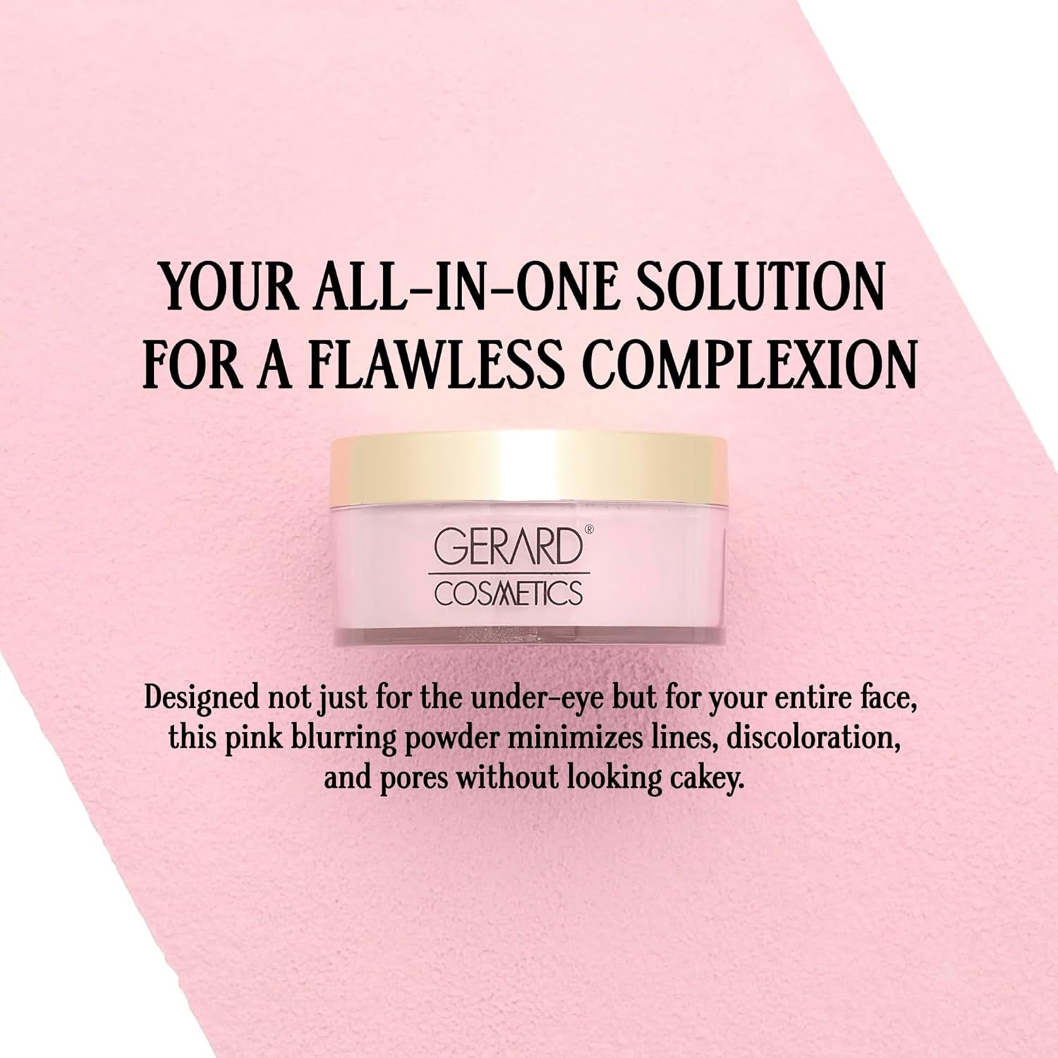 Slay the Bake Blurring Powder by , Soft Matte Pink Setting Powder, Minimizes Fine Lines for Mature Skin, Talc Free, Cruelty Free, Vegan (0.65 Oz)