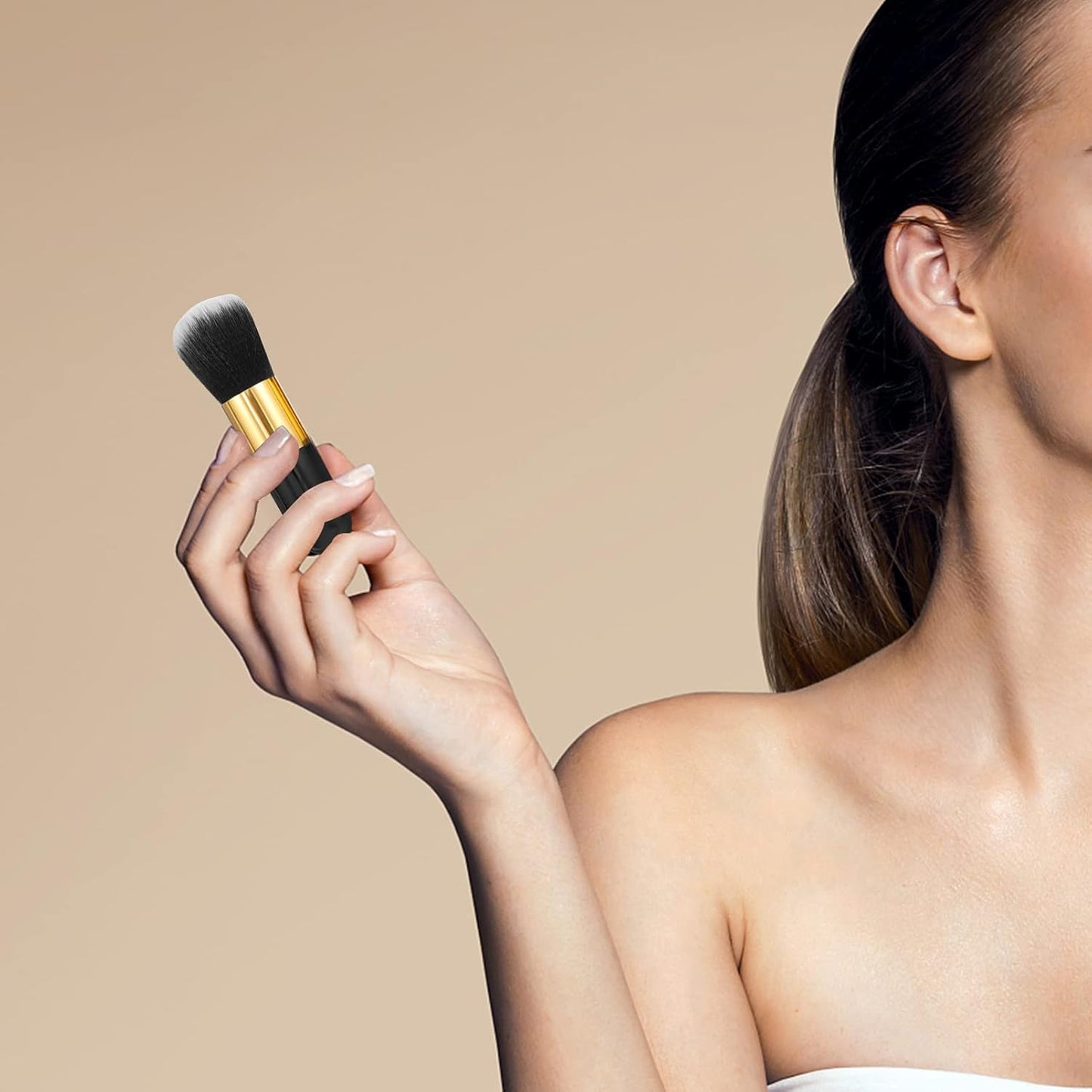 2Pcs Makeup Brush Foundation Brush Cosmetics Makeup Powder Foundation Cosmetics Foundation Blush Women Cosmetics Blush Tool
