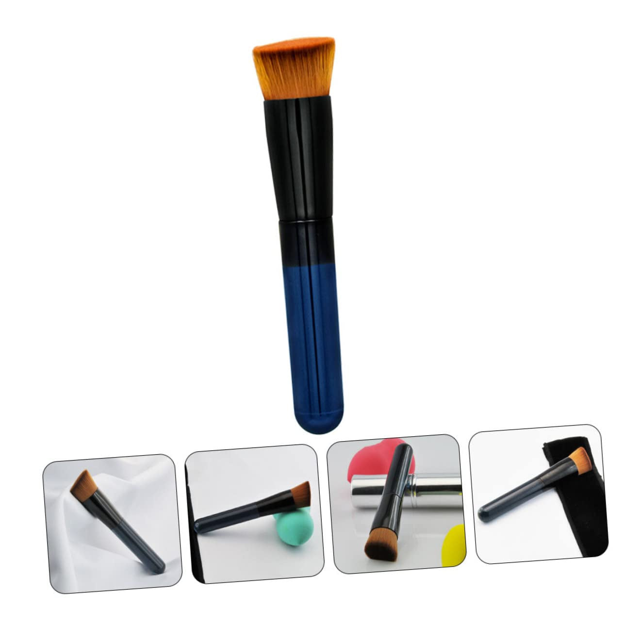 Fluffy Beauty Brush Face Brush Inspired Foundation Makeup Sponge Angled Flat Head