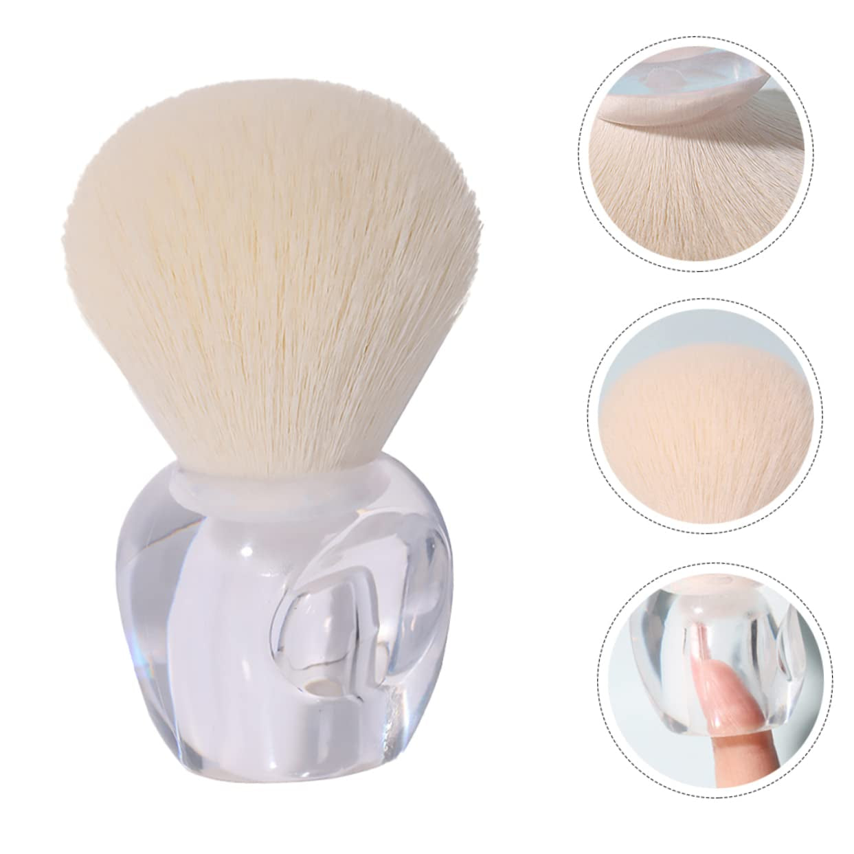 Loose Powder Brush for Women Fluffy Synthetic Hair Blush Brush for Blending Setting Makeup for Daily Use Travel Great for Valentine Day Mother Day