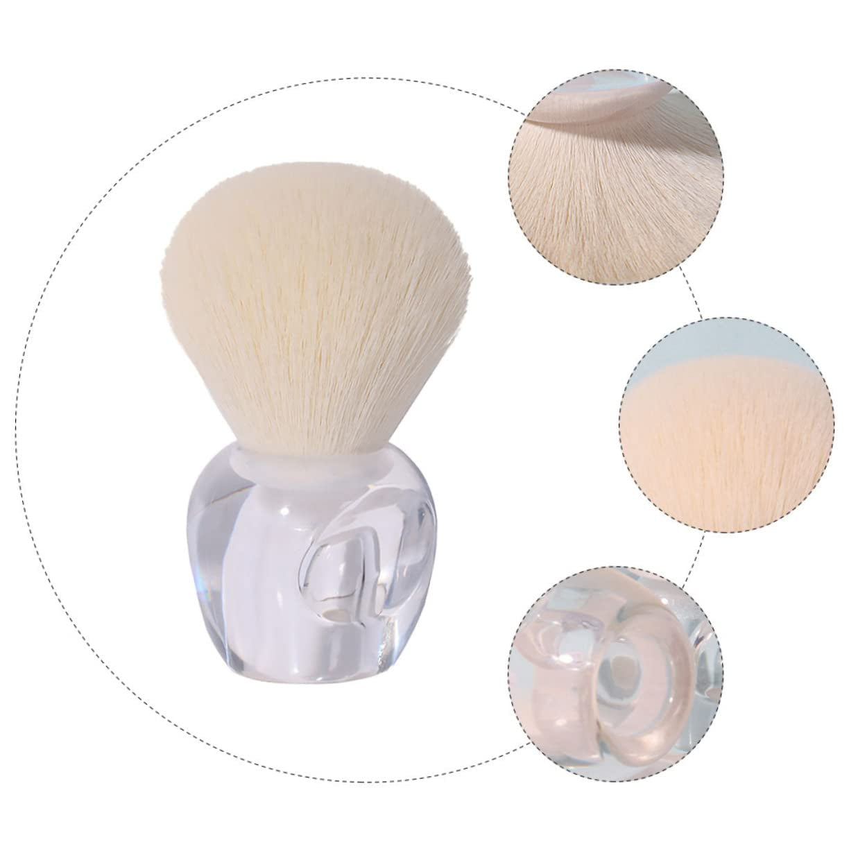 Loose Powder Brush for Women Fluffy Synthetic Hair Blush Brush for Blending Setting Makeup for Daily Use Travel Great for Valentine Day Mother Day