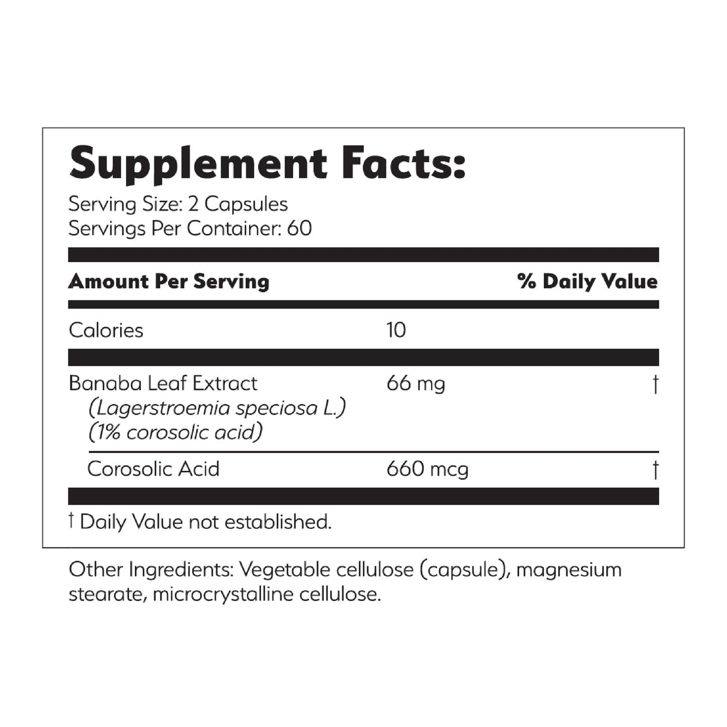 Sugar Solve 24/7 Dietary Supplements, 120 Count with Banaba Leaf Extract