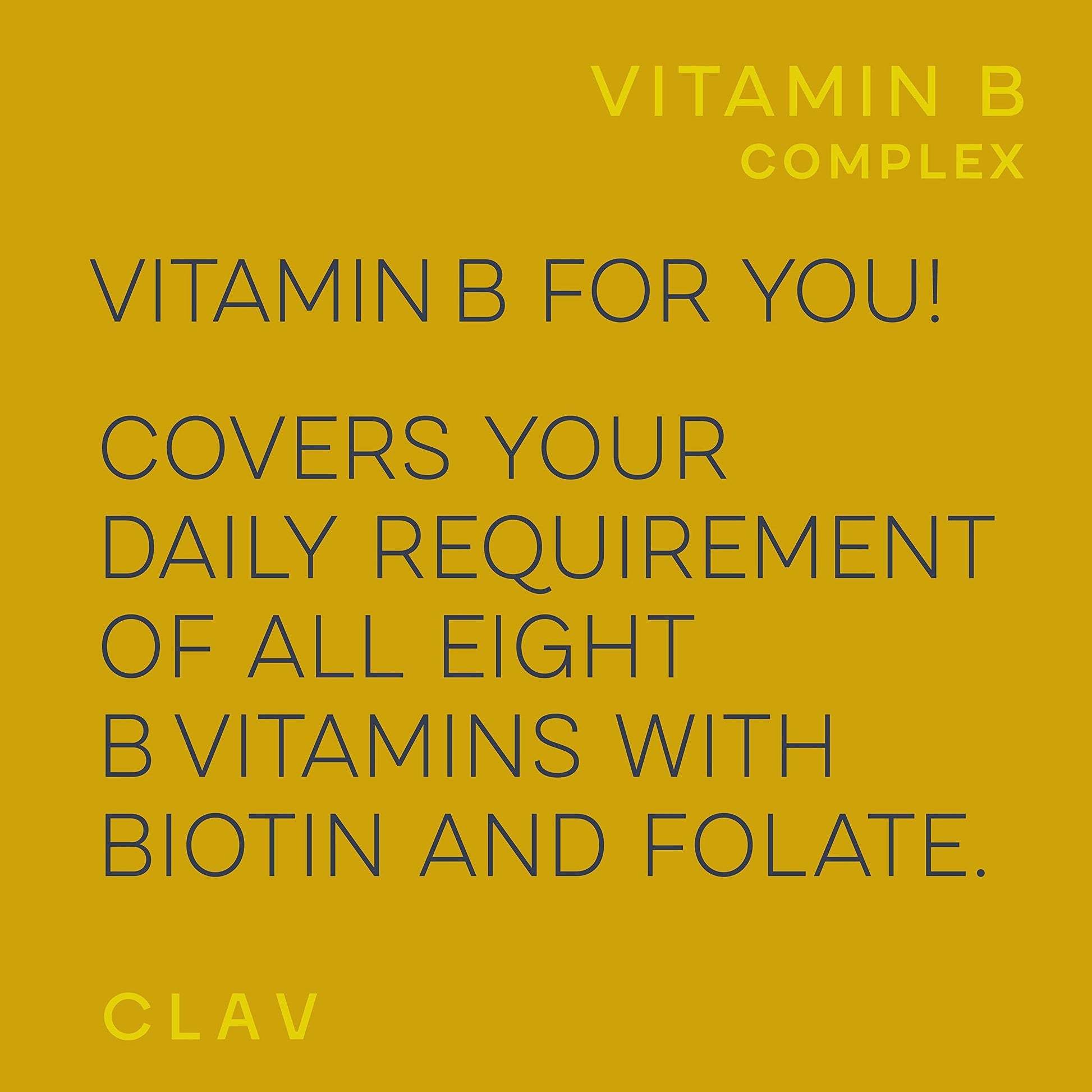 Vitamin B Complex 120 Capsules All 8 B Vitamins with Co Factors Myo Inositol