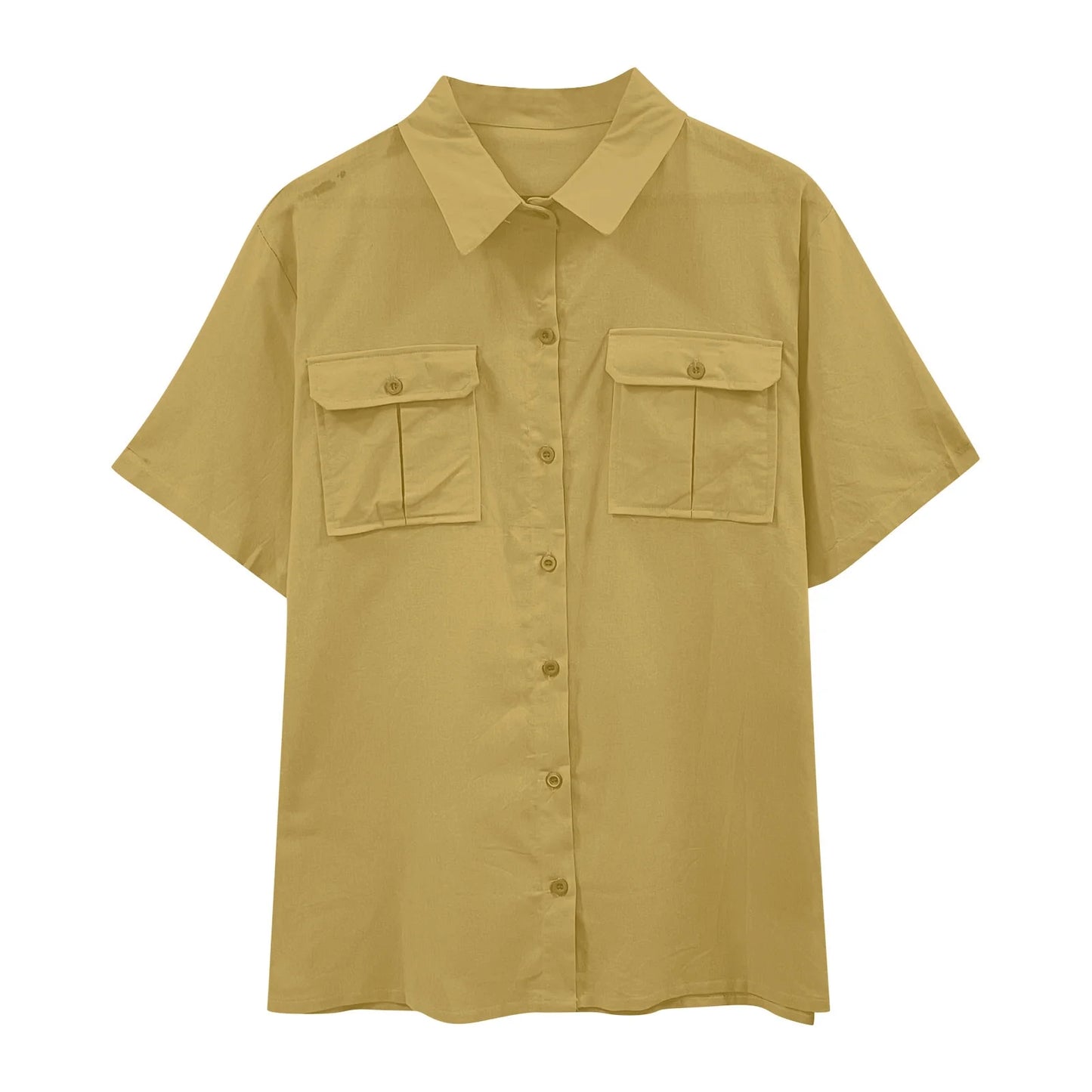 Mens Short Sleeve Classic Shirts Fishing Casual Regular-Fit Button-Up Collared Plaid Double Pocket Dress Shirt Top Tees Blouses Men Short Sleeve Shirts Button up Clearance Beach Wedding Shirt M-5XL
