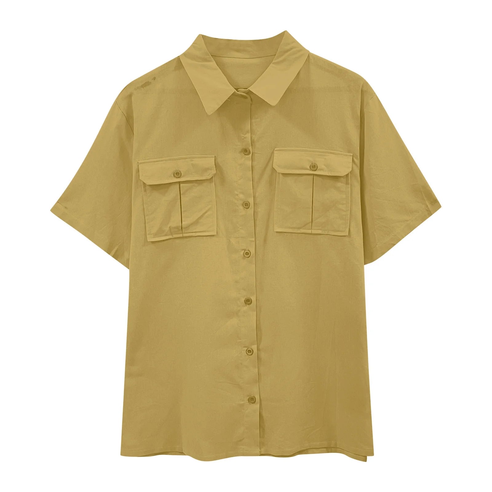 Mens Short Sleeve Classic Shirts Fishing Casual Regular-Fit Button-Up Collared Plaid Double Pocket Dress Shirt Top Tees Blouses Men Short Sleeve Shirts Button up Clearance Beach Wedding Shirt M-5XL
