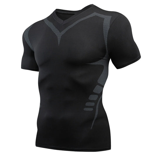 Athletic Workout Shirts for Men, Mens Summer Leisure Sports T Shirt Fashion Lapel 3D Gradient Short Sleeved round Neck T Shirt Men Compression Shirt Men, Mens Shirts Silver XXL
