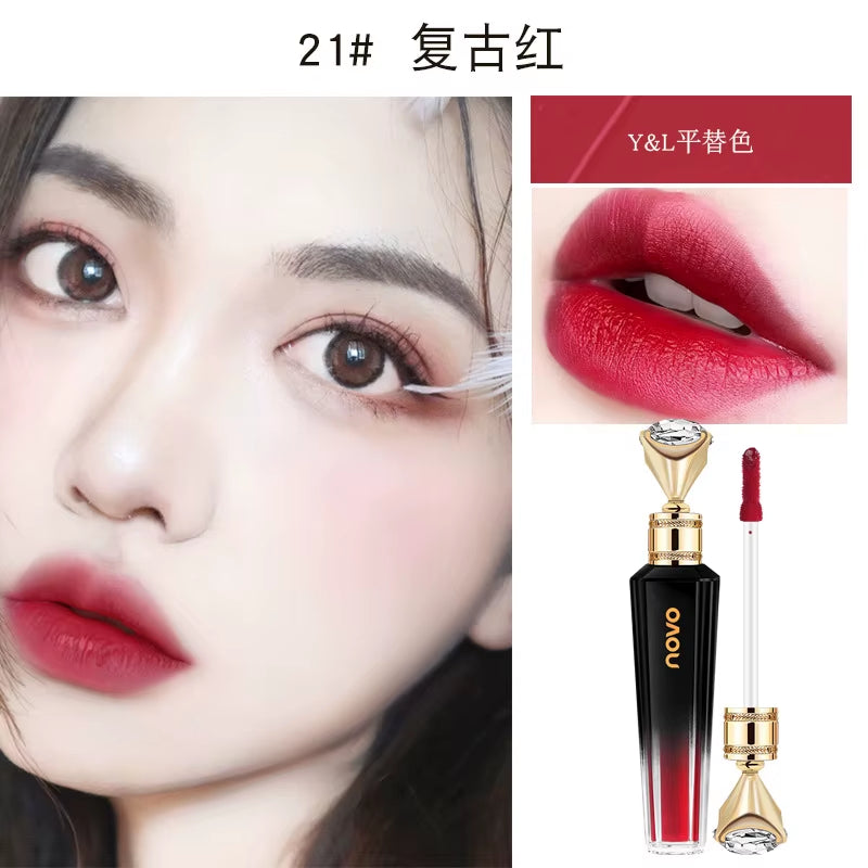 New Matte Lipstick Long Lastingkorean Cosmetics Lipsticks Nude Makeup Lip Cosmetics Velvet Red Waterproof Lipstick